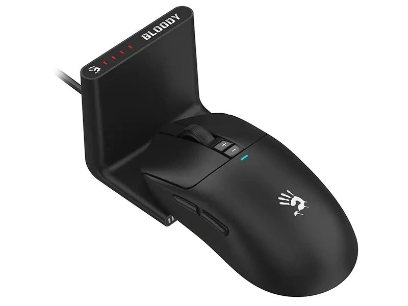 A4-Tech Bloody R72 Pro Duo vezeték nélküli fekete gamer egér