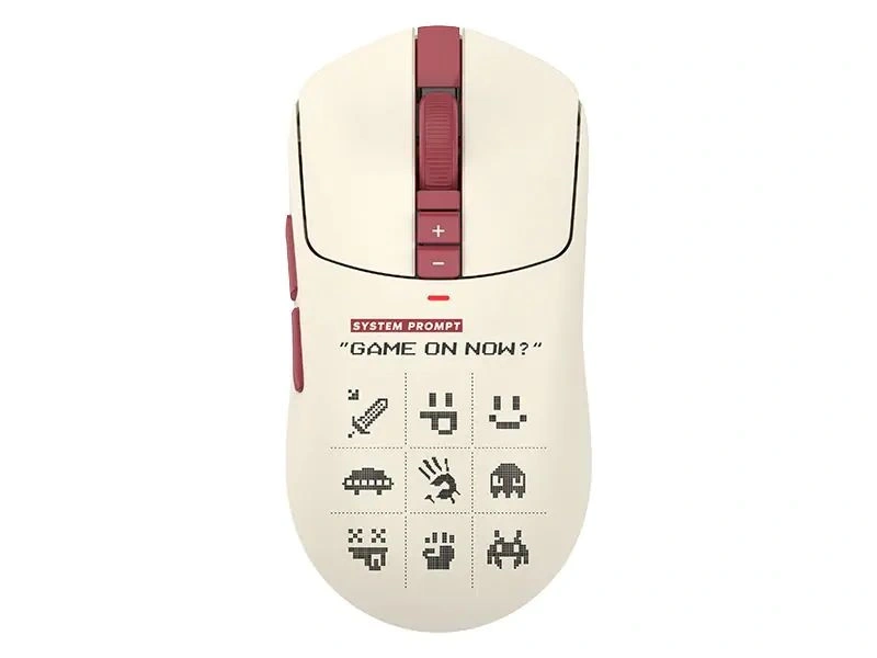 A4-Tech Bloody R72 Ultra Duo Pixels Red vezeték nélküli fehér gamer egér