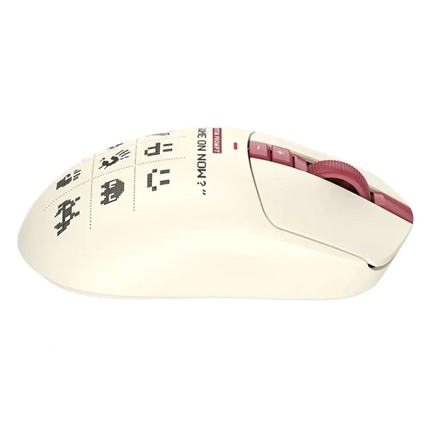 A4-Tech Bloody R72 Ultra Duo Pixels Red vezeték nélküli fehér gamer egér