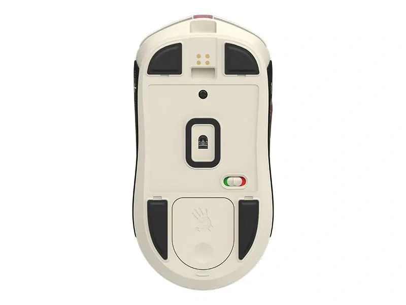 A4-Tech Bloody R72 Ultra Duo Pixels Red vezeték nélküli fehér gamer egér