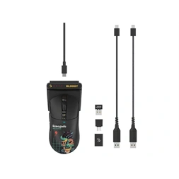 A4-Tech Bloody R72 Ultra Duo Renegade Midnight vezeték nélküli fekete gamer egér