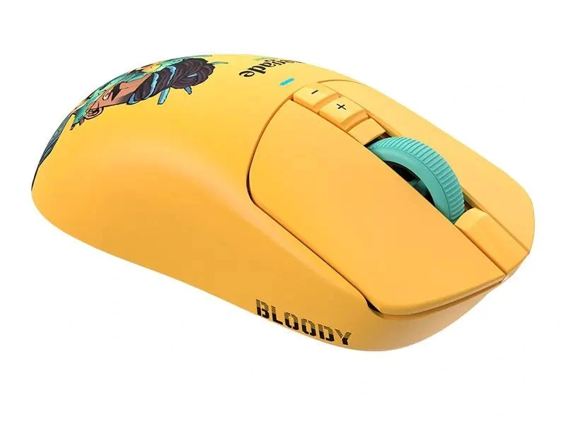 A4-Tech Bloody R72 Ultra Duo Renegade Sunset vezeték nélküli sárga gamer egér