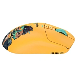 A4-Tech Bloody R72 Ultra Duo Renegade Sunset vezeték nélküli sárga gamer egér
