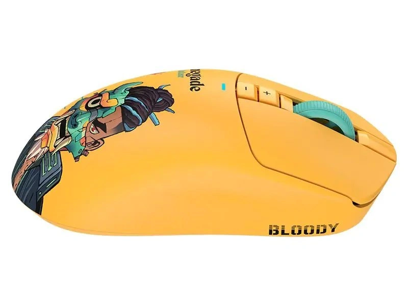 A4-Tech Bloody R72 Ultra Duo Renegade Sunset vezeték nélküli sárga gamer egér