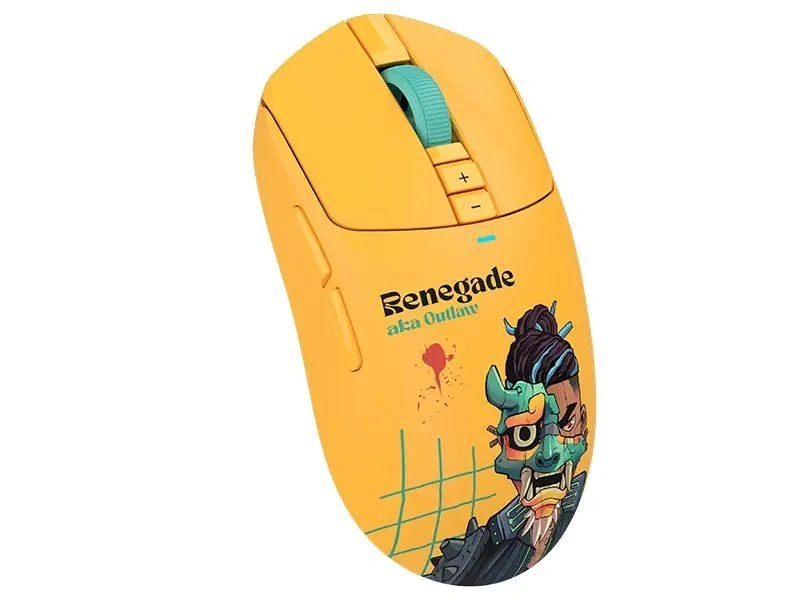 A4-Tech Bloody R72 Ultra Duo Renegade Sunset vezeték nélküli sárga gamer egér