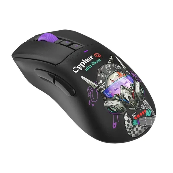 A4-Tech Bloody R73 Ultra Duo Cypher Ghost vezeték nélküli fekete gamer egér