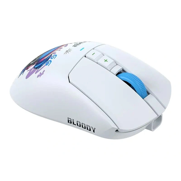 A4-Tech Bloody R73 Ultra Duo Nyx Mirage vezeték nélküli fehér gamer egér