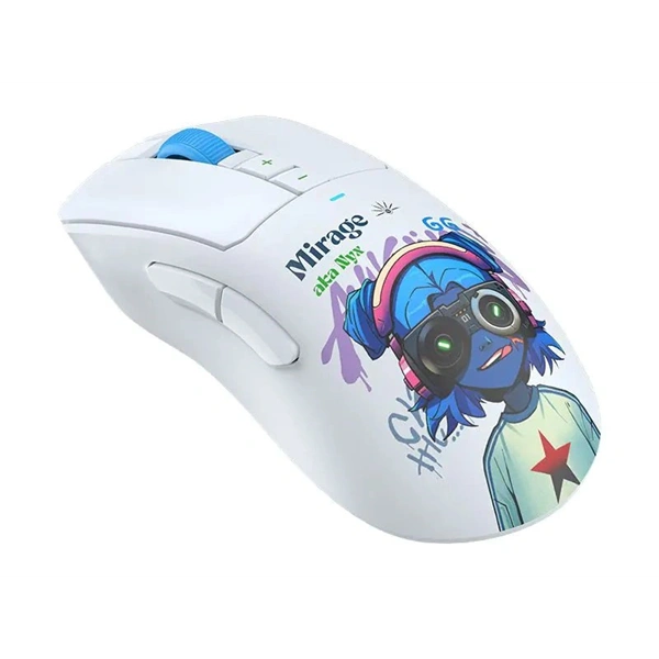 A4-Tech Bloody R73 Ultra Duo Nyx Mirage vezeték nélküli fehér gamer egér