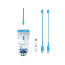 A4-Tech Bloody R73 Ultra Duo Nyx Mirage vezeték nélküli fehér gamer egér