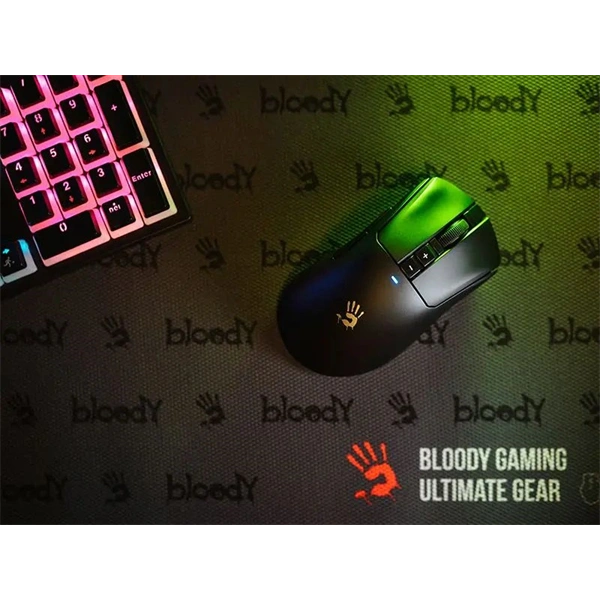 A4-Tech Bloody R73 Ultra vezeték nélküli fekete gamer egér