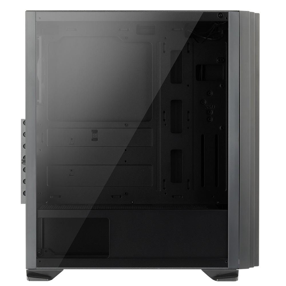 ABKONCORE Cronos 750 RGB fekete ablakos (Táp nélküli) számítógép ház