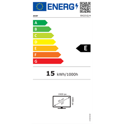 ACER 21,5" EK221QHbi FHD VA 100Hz HDMI/VGA fekete LED monitor (Újracsomagolt)