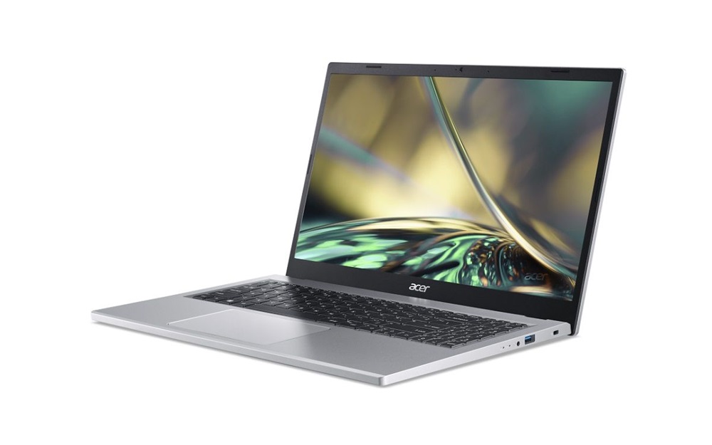 ACER Aspire A315-24P-R11R, 15.6" FHD, AMD Ryzen 3 7320U, 8GB, 512GB SSD, UMA, DOS, ezüst laptop