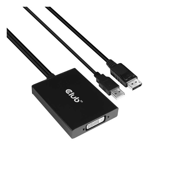 Club3D DISPLAYPORT TO DUAL LINK DVI-I DUAL LINK ACTIVE ADAPTER MAX RES 4K30HZ