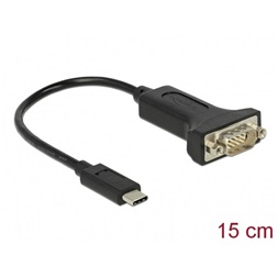 Delock 63908 USB-C > 1 db soros DB9 RS-232 adapter