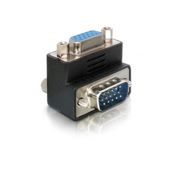 Delock 65171 VGA apa/anya 90° jobb elforgatott adapter
