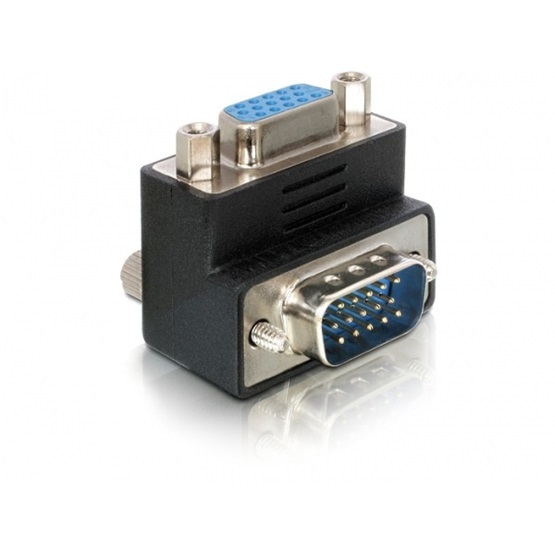 Delock 65171 VGA apa/anya 90° jobb elforgatott adapter