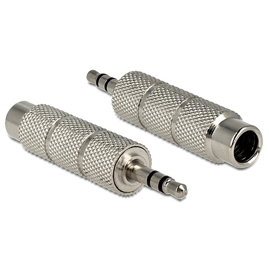 Delock 65548 sztereo 3,5mm csatlakozó > 6,35mm jack 3pin adapter