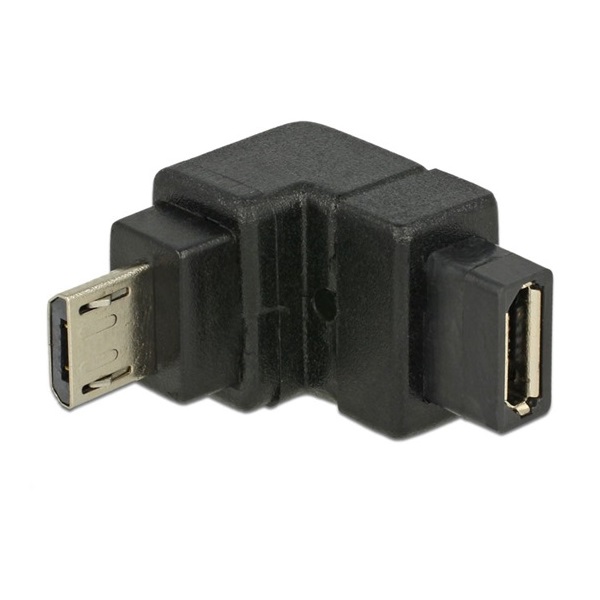 Delock 65668 USB2.0 micro-B apa > USB2.0 micro-B anya lefelé adapter