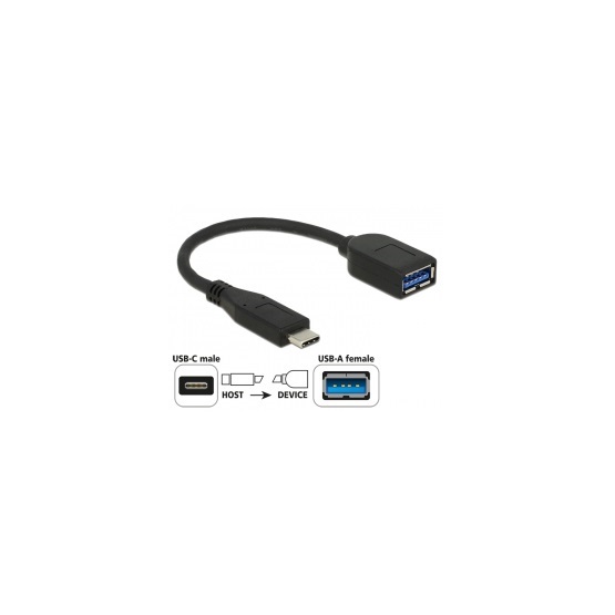 Delock 65684 10Gbps (USB3.1 Gen.2) USB Type-C apa > Type-A anya adapter