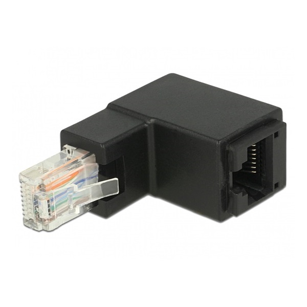 Delock 86424 RJ45 apa L alakú > RJ45 anya Cat.6 UTP adapter