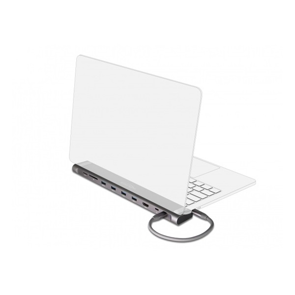 ADA Delock 87748 USB-C vékony dokkoló állomás 4K - HDMI / USB 3.0 / LAN / SD / PD 3.0