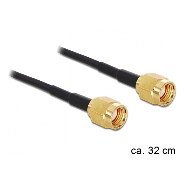 ADA Delock 88475 RP-SMA csatlakozódugó > RP-SMA csatlakozódugó 320mm adapter