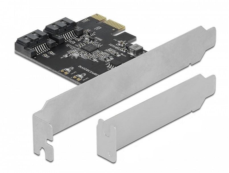 ADA Delock 90431 2 portos SATA PCI Express Kártya - alacsony profilú formatényező
