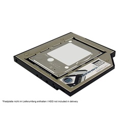 ADA LC Power 5,25" drive bay rack for a 2,5" HDD/SSD (9,5mm) - ultraslim ODD- LC-ADA-525-25-NB