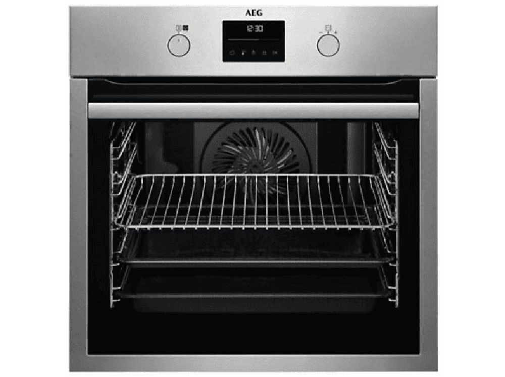 AEG BPS351161M SteamBake inox, beépíthető, sütőtér: 72L, grill, légkeverés, pirolitikus, sütő