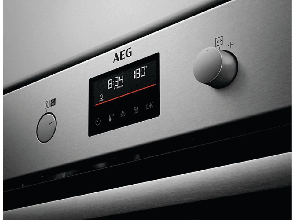 AEG BPS351161M SteamBake inox, beépíthető, sütőtér: 72L, grill, légkeverés, pirolitikus, sütő