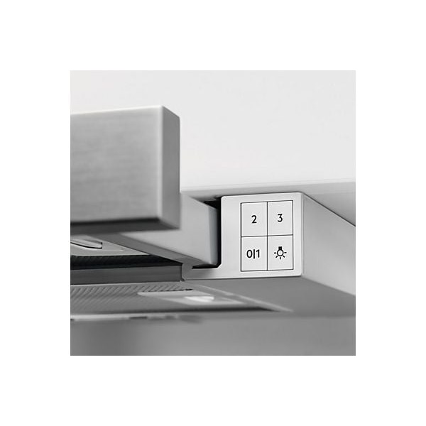 AEG DPB3632S inox, beépíthető, kihúzható, méret:60cm, teleszkópos, zajszint:48dB, páraleszívó
