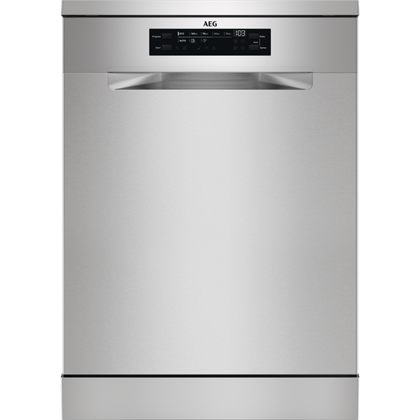 AEG FFB53937ZM inox, programok száma: 8, szabadonálló, 14 terítékes mosogatógép 
