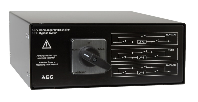 AEG MBS 2000 Kézi Bypass kapcsolóegység karbantartási munkákhoz és tesztekhez 19" 10A max. IEC C14