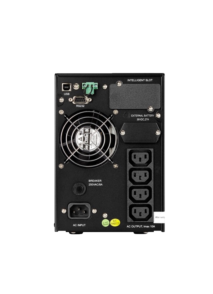 AEG Protect C 1000VA 4xIEC C13 VFI online kettős konverziós külső akkumulátorokkal bővíthető szünetmentes tápegység