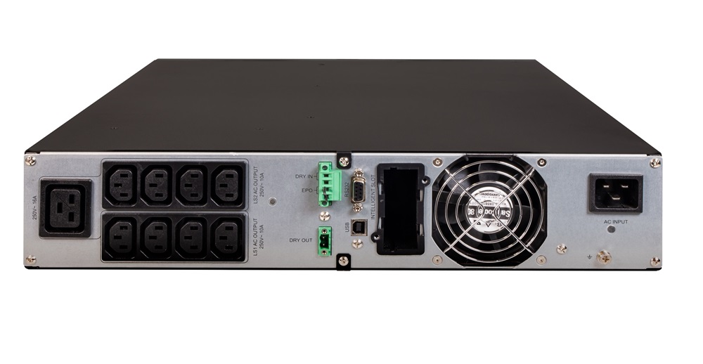 AEG Protect D 3000VA 8xIEC C13+1xIEC C19 VFI online kettős konverziós bővíthető szünetmentes tápegység, rack/torony