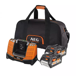 AEG SETLL1850SHD Pro HDS 18 V 5Ah táskával 2 db-os akkumulátor és töltő szett