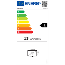 AG Neovo 17" SX-17G SXGA TN VGA/DVI/HDMI/DP/BNC/S-Video/RS232 fekete LED monitor
