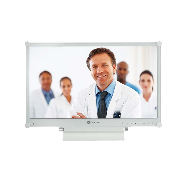 AG Neovo 23,8" MX-24 Medical FHD VA VGA/HDMI/DP fehér LED monitor