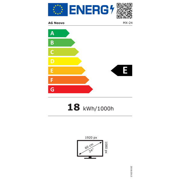 AG Neovo 23,8" MX-24 Medical FHD VA VGA/HDMI/DP fehér LED monitor