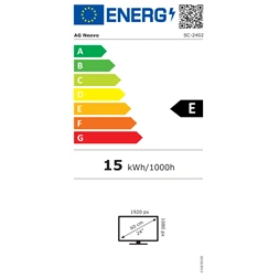 AG Neovo 23,8" SC-2402 FHD VA VGA/HDMI/BNC LED monitor