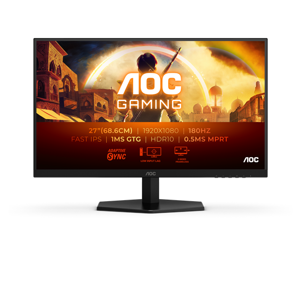 AOC 27" 27G42E FHD IPS 180Hz HDMI/DP gamer monitor (Újracsomagolt)
