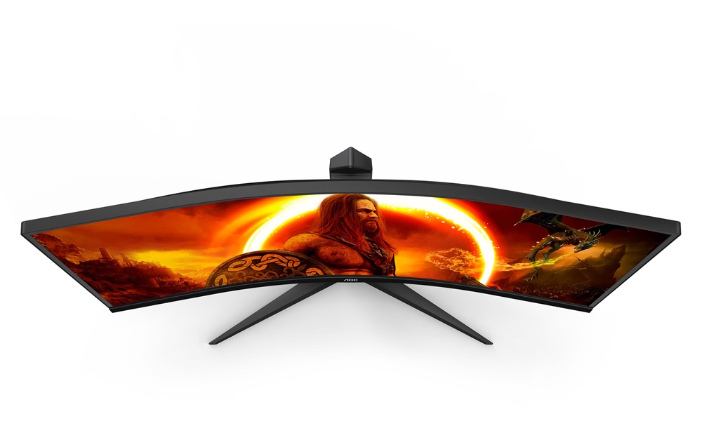 AOC 34" CU34G2XP/BK AdaptiveSync UWQHD VA 180Hz DP/HDMI/USB ívelt gamer monitor