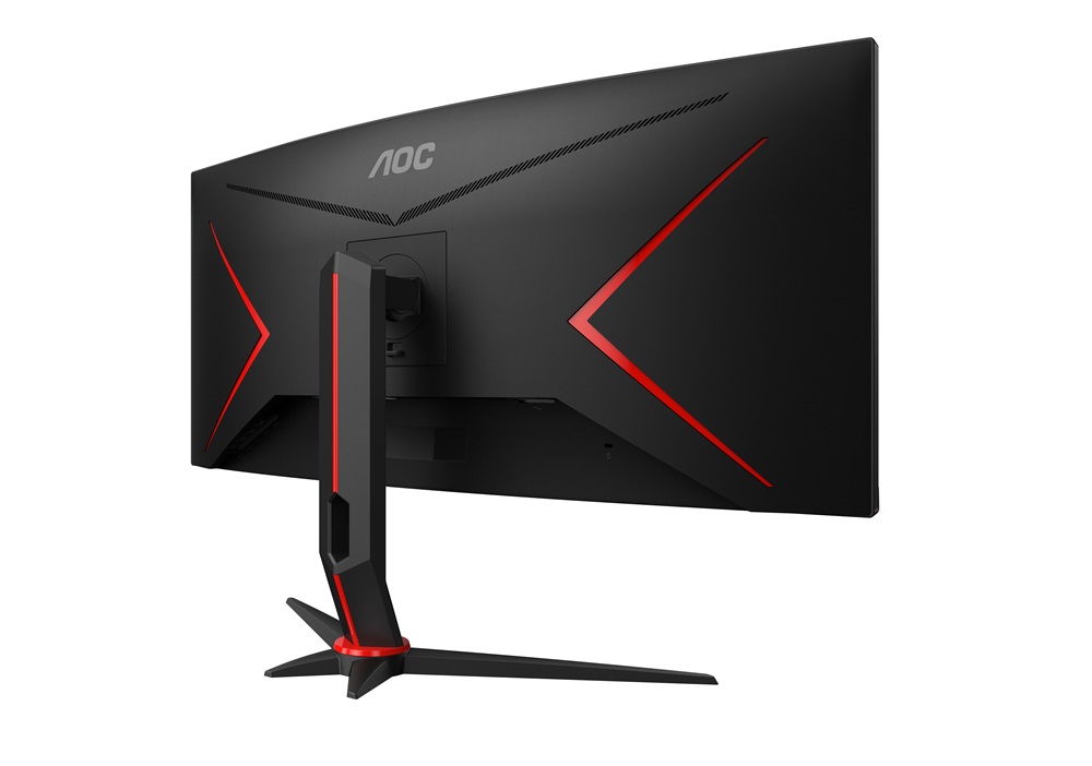 AOC 34" CU34G2XP/BK AdaptiveSync UWQHD VA 180Hz DP/HDMI/USB ívelt gamer monitor