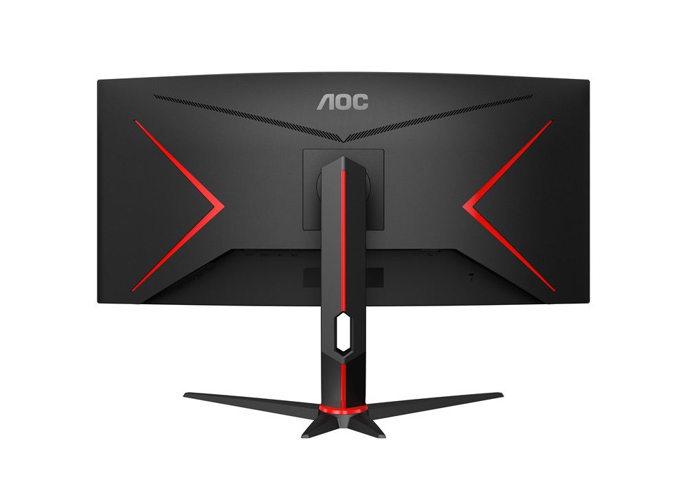 AOC 34" CU34G2XP/BK AdaptiveSync UWQHD VA 180Hz DP/HDMI/USB ívelt gamer monitor