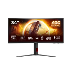 AOC 34" CU34G4 UWQHD VA 180Hz HDMI/DP ívelt gamer monitor