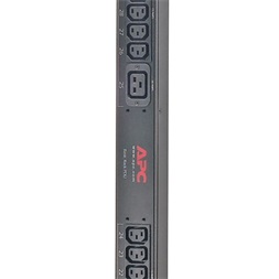 APC AP7598 Rack PDU, Basic, 0U, 12.5kW, 208V, (30)C13, (6)C19, 10` Cord