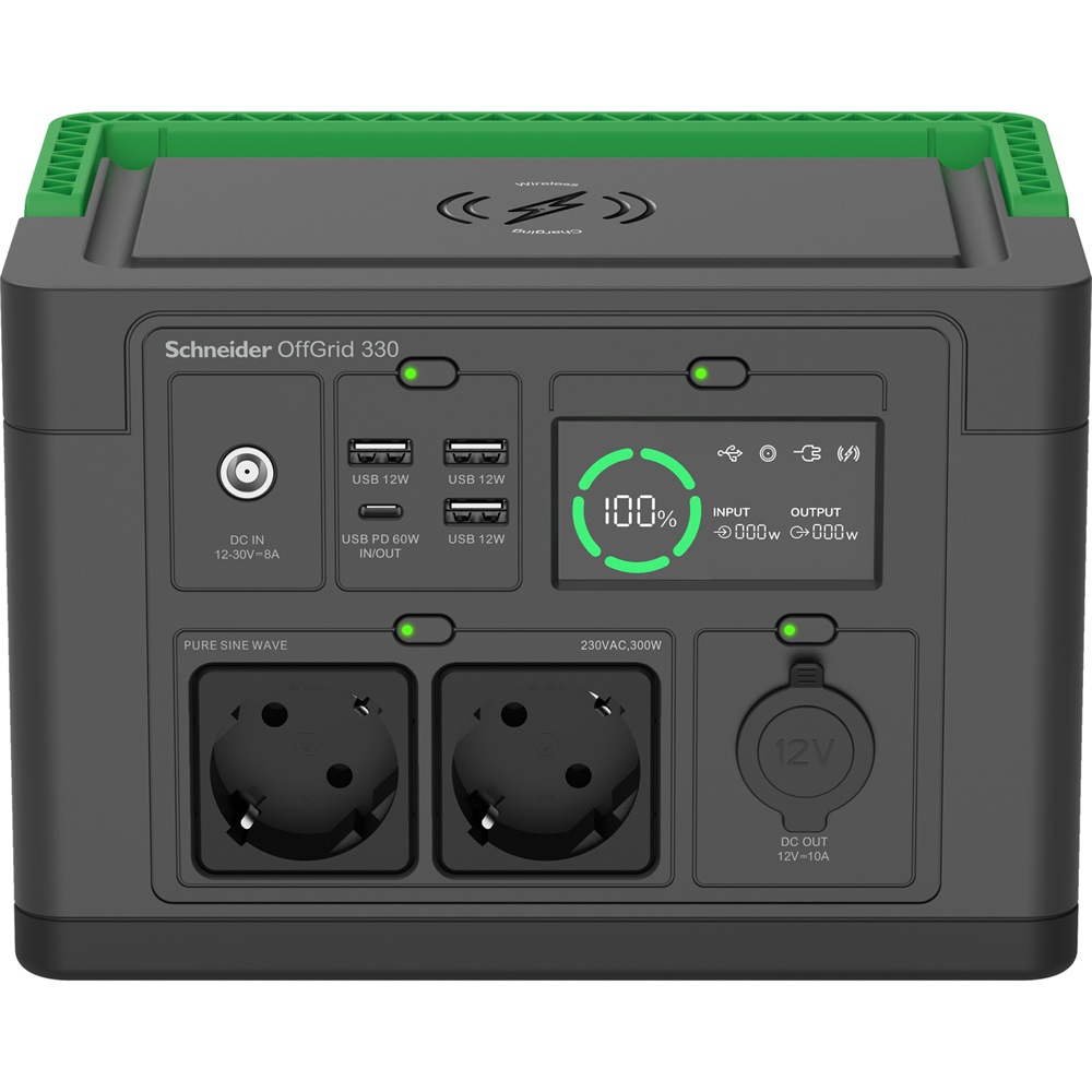 APC PPS330-GR OffGrid 330 332Wh Lítium-ion 230V hordozható akkumulátor állomás