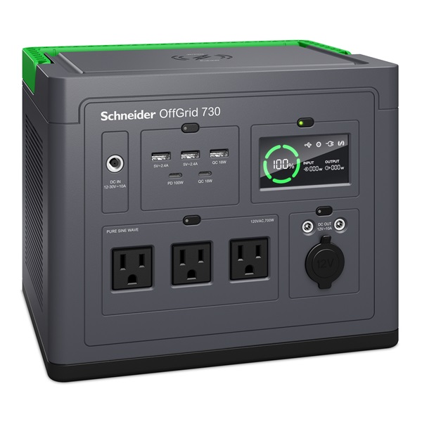 APC PPS730-GR OffGrid 730 738Wh Lítium-ion 230V hordozható akkumulátor állomás