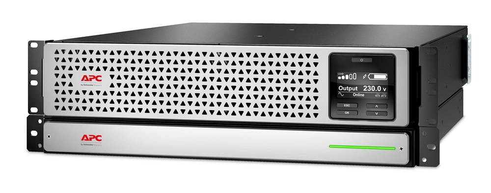 APC Smart-UPS SRT lítiumionos 1000VA RM 230V szünetmentes tápegység hálózati kártyával